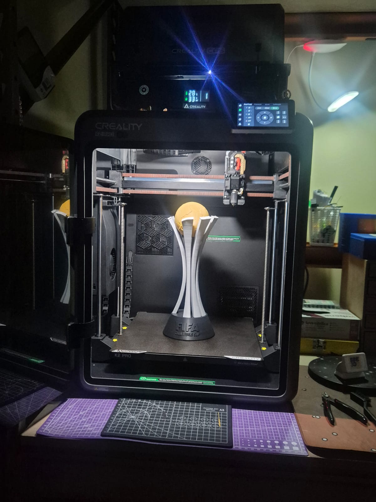 Troféu temático e estrutura de produção BBE 3D